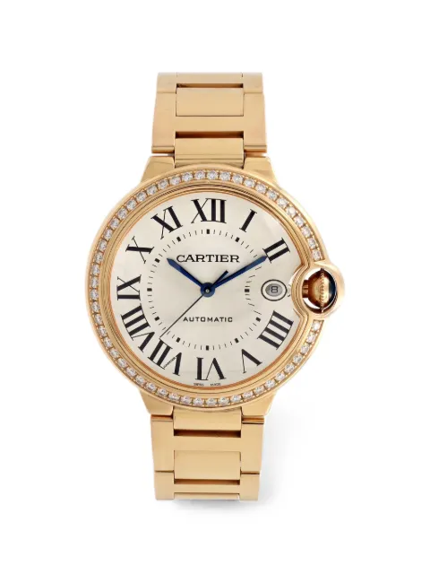 Cartier Ballon Bleu diamond 40mm watch Silver WJBB0057