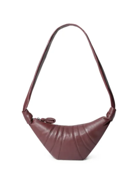 LEMAIRE small Croissant bag in leather Brown BG0003LL095