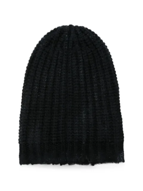 Avant Toi ribbed-knit beanie hat Blue 226WA1024CLNVDH