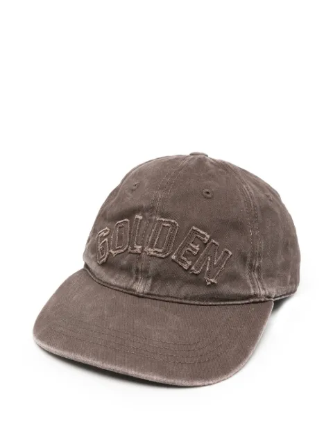 Golden Goose distressed-effect baseball cap Brown GUP02837P002734