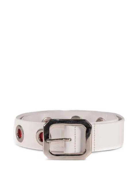 Htc Los Angeles eyelet-embellished belt White 22SHTCI017