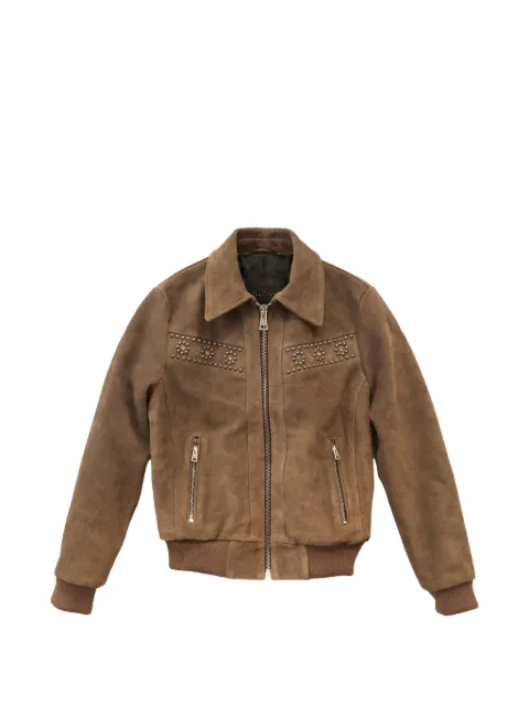 Htc Los Angeles Francisville studded suede jacket Brown 25WHTGI015