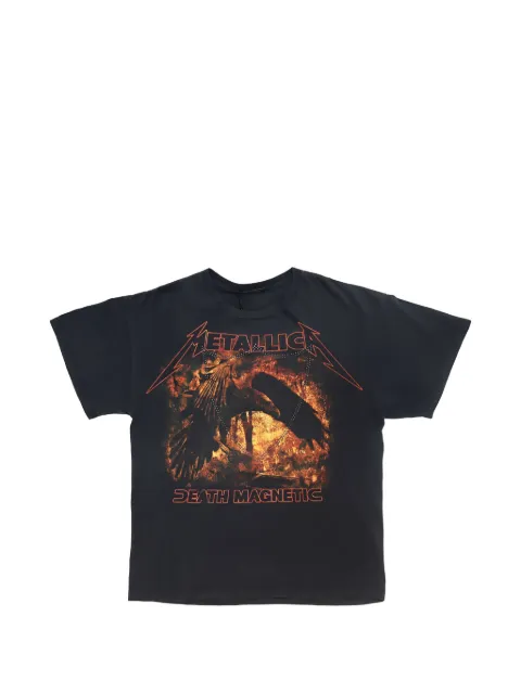 Htc Los Angeles Metallica-print silver-studded T-shirt Black 24WHTTS101