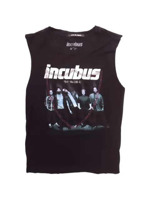 Htc Los Angeles studded graphic-print tank top Black 24WHTTS156