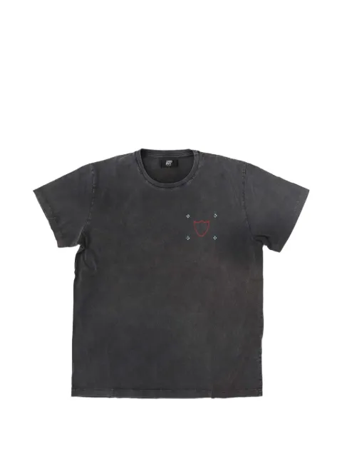 Htc Los Angeles distressed-effect back-print T-shirt Brown 25SHTTS024