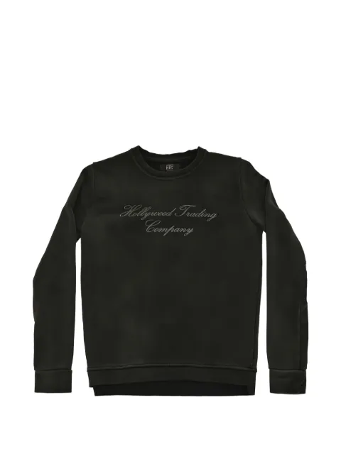 Htc Los Angeles HOLLYWOOD T.C logo-print cotton sweater Black 24WHTMG013