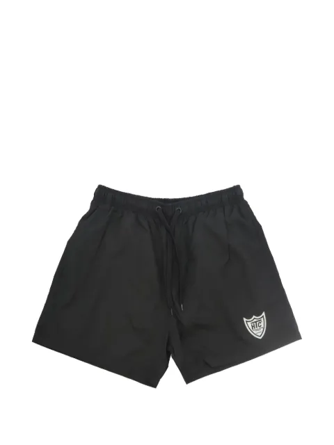 Htc Los Angeles logo-patch drawstring swim shorts Black 25SHTPA017