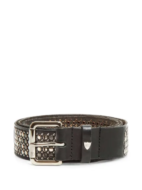 Htc Los Angeles Nest studded leather belt Black 19SHTCI030