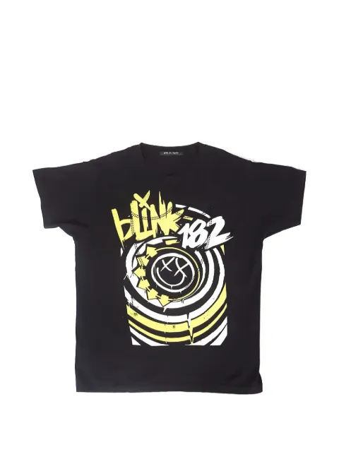 Htc Los Angeles BLINK 182 LUX studded graphic-print T-shirt Black 24WHTTS116