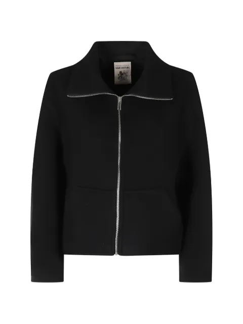 Semicouture Jeane zip-up button-detail jacket Black Y6WV54