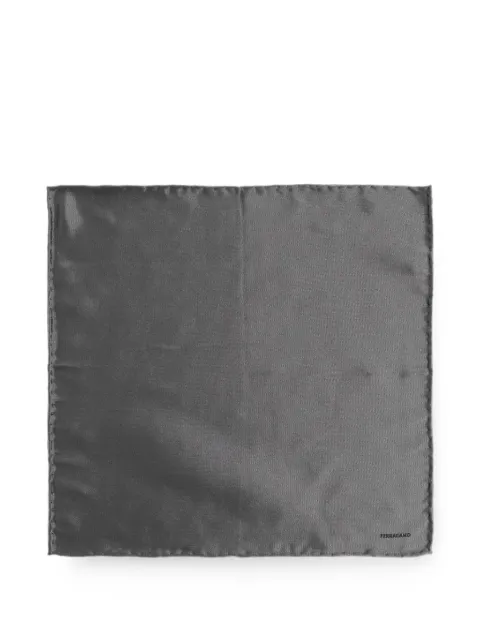Ferragamo silk pocket square Grey 795179