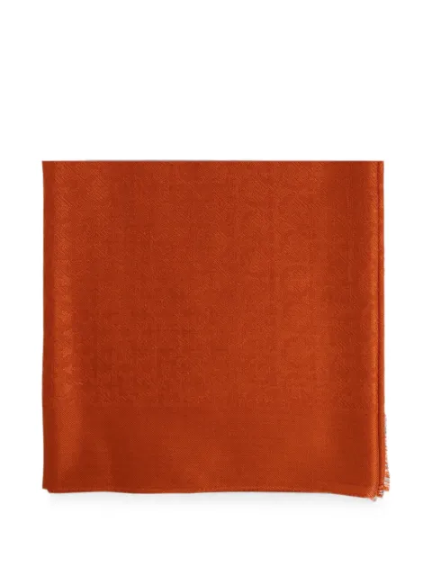 Ferragamo Gancini monogram scarf Orange 795596