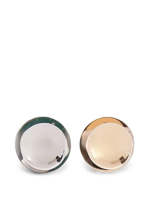 MM6 Maison Margiela two-tone orb cluster earrings Silver SM7VG0131P9212