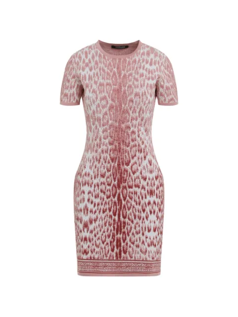 Roberto Cavalli leopard-print dress Pink XQM103MA018