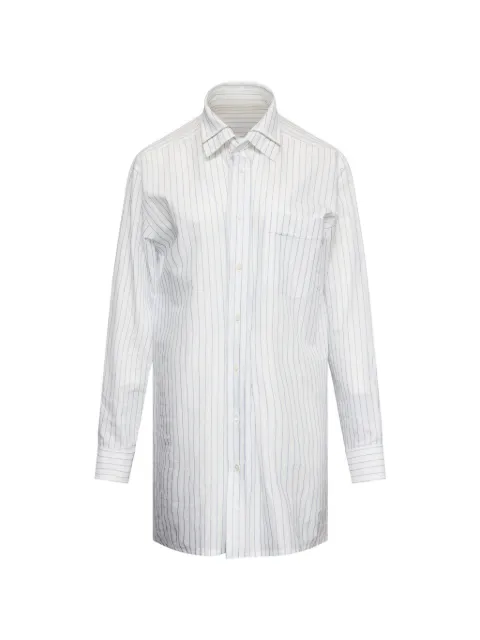 MM6 Maison Margiela striped-pattern oversized shirt White S52DT0066M36012