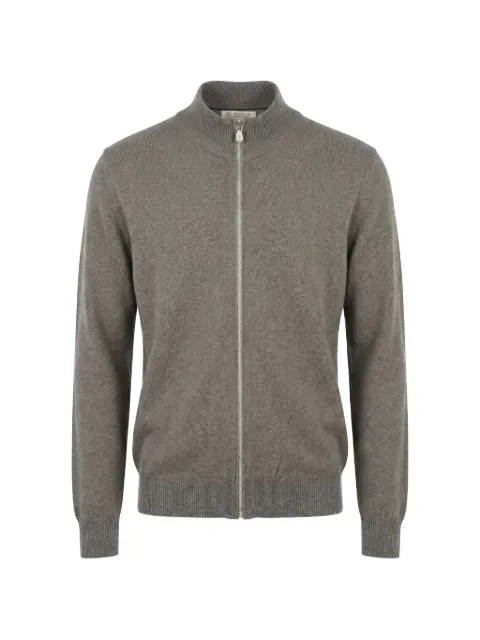 Brunello Cucinelli zip-up cashmere sweater Grey M2200106CKP08