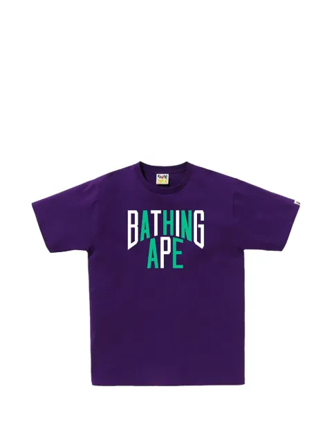 A BATHING APE® Colors NYC logo-print T-shirt Purple 1J30110020