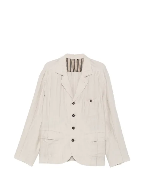 Ziggy Chen single-breasted blazer Neutrals OM2620902