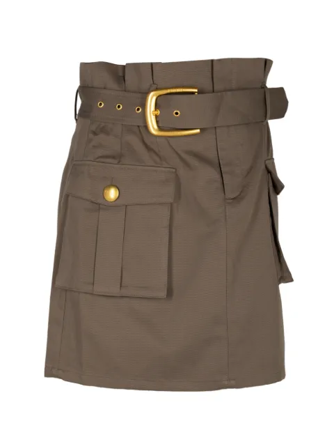 L'Agence Maelis belted mini skirt Green 3474CTBSMOL
