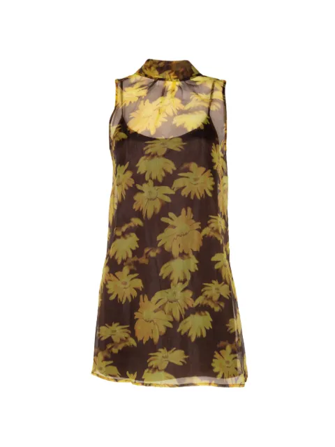 STAUD Albee floral-print mini dress Brown R26P2250OP