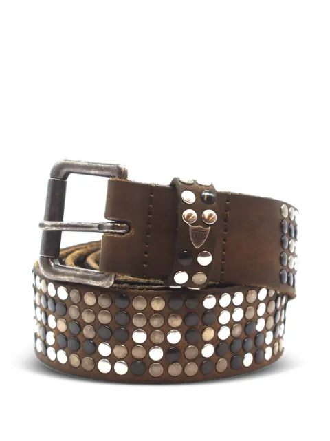 Htc Los Angeles 5.000 STUDS leather belt Brown 25WHTCI040
