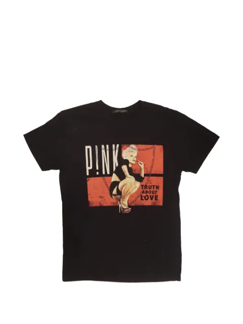 Htc Los Angeles Pink graphic-print T-shirt Black 24WHTTS192