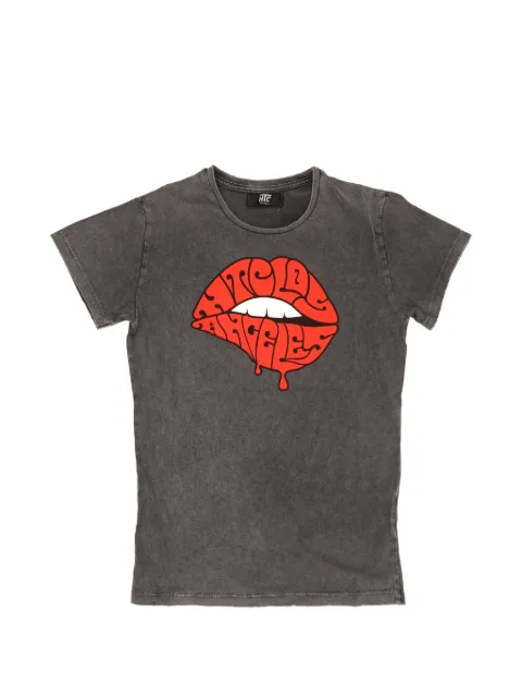 Htc Los Angeles L.A Lips short-sleeve T-shirt Black 25SHTTS038