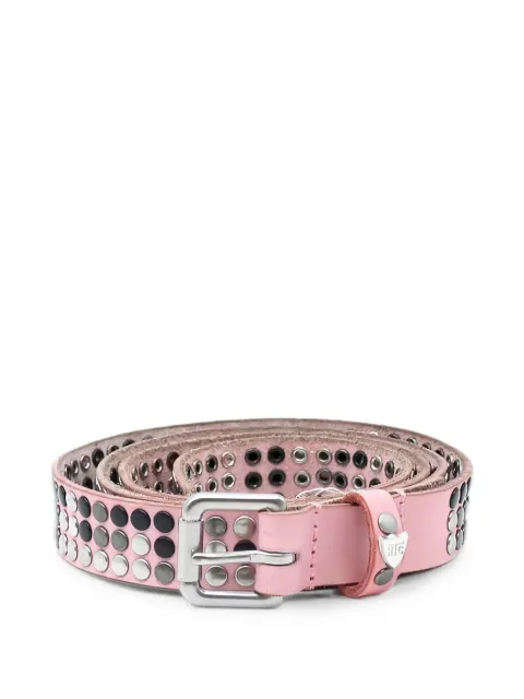 Htc Los Angeles studded leather belt Pink 26SHTCI038