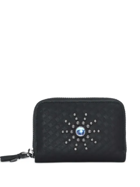 Htc Los Angeles studded leather wallet Black 25SHTPF007