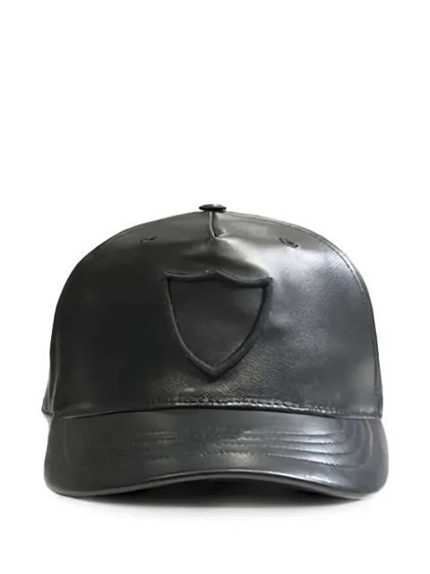 Htc Los Angeles logo-embroidered leather baseball cap Black 20WHTCA008