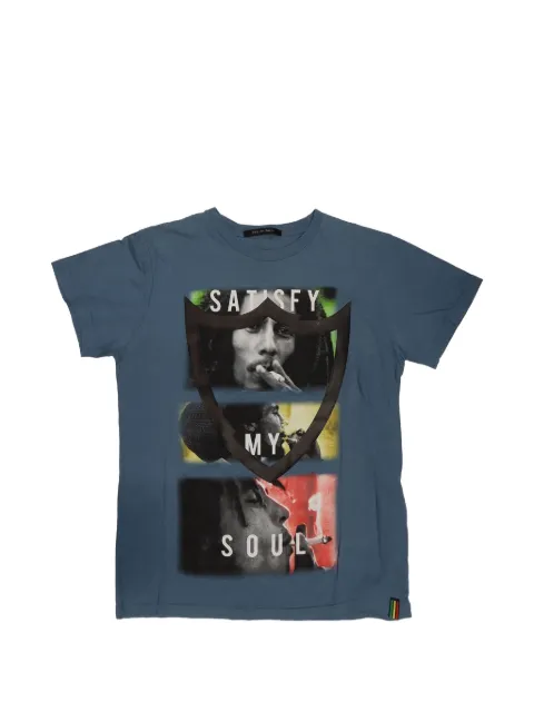 Htc Los Angeles graphic-print T-shirt Blue 24WHTTS194