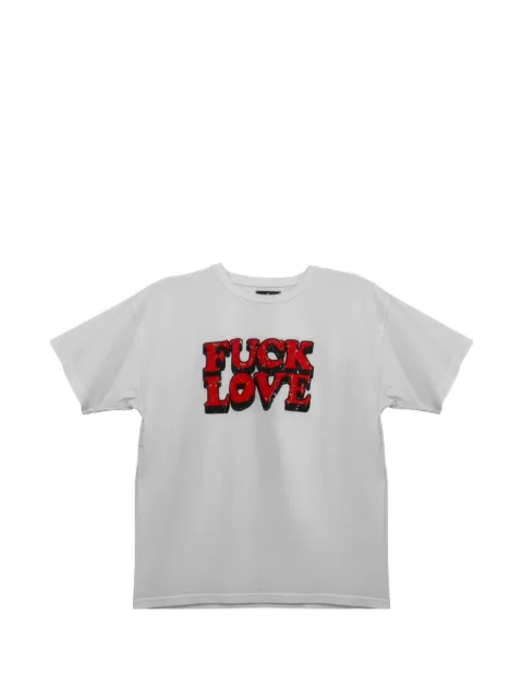 Htc Los Angeles Fuck Love graphic-print regular-fit T-shirt White 26WFHTS002
