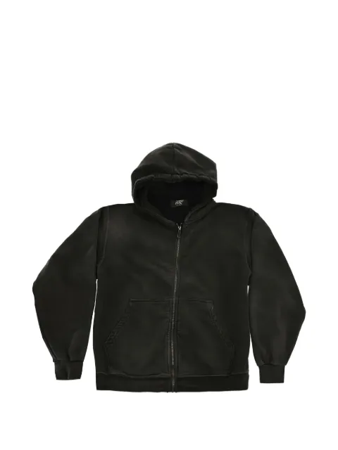 Htc Los Angeles zip-up logo-print hoodie Black 24WHTMG003