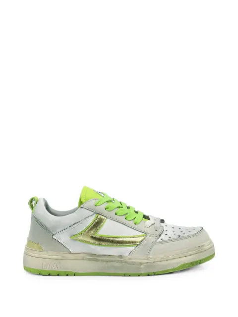 Htc Los Angeles Starlight metallic leather sneakers White 24SHTSC019