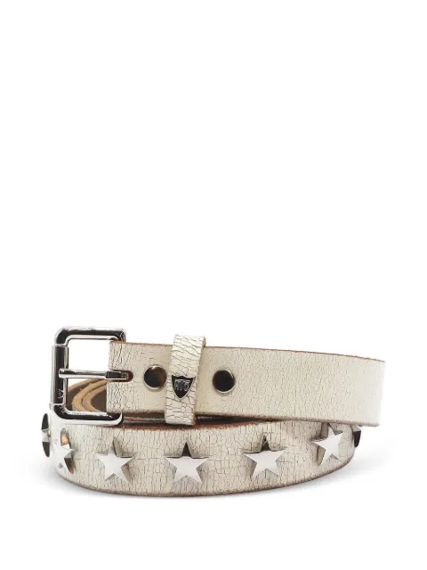 Htc Los Angeles Walk Of Fame star-studded belt White 25WHTCI050