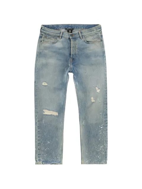 Htc Los Angeles distressed paint-splatter jeans Blue 19WHTPA012