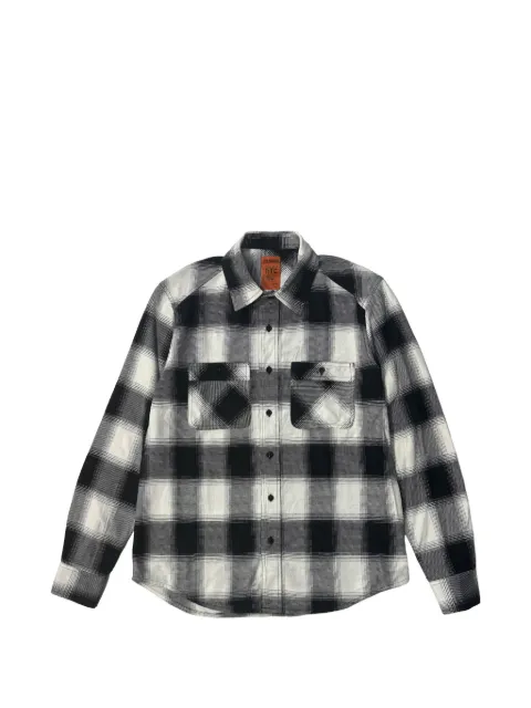 Htc Los Angeles check graphic-print shirt Black 25WFHCM003