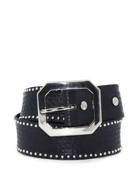 Htc Los Angeles Mulholland studded leather belt Black 25SHTCI018