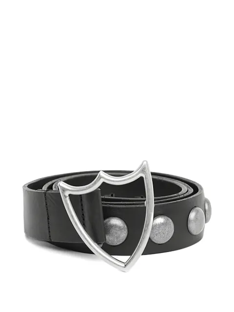 Htc Los Angeles shield-buckle studded belt Black 21WHTCI042