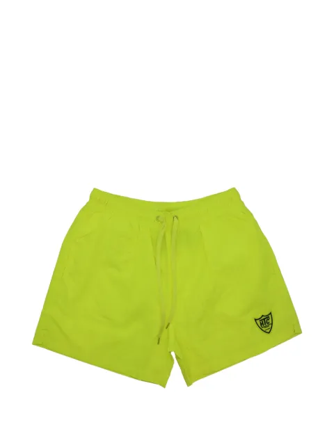 Htc Los Angeles logo-patch drawstring swim shorts Yellow 25SHTPA017