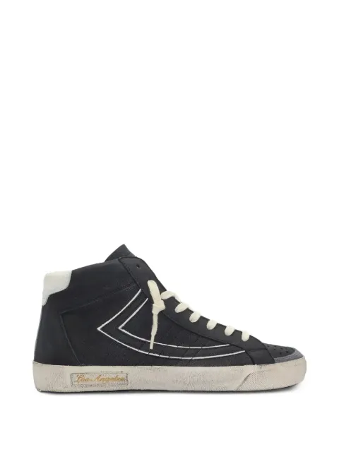 Htc Los Angeles Vipers distressed leather sneakers Black 25SHTSC029