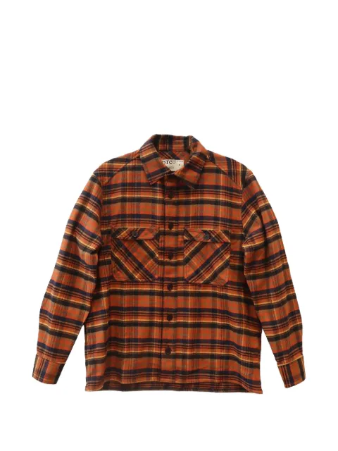 Htc Los Angeles plaid graphic-print shirt Orange 25WFHCM004
