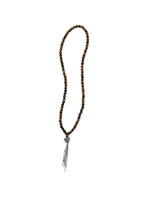 Htc Los Angeles MYSTERY SHIELD beaded tassel necklace Brown 26SHTCO001