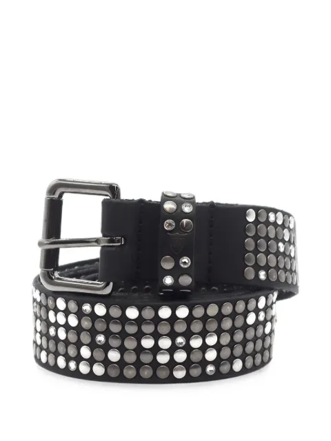 Htc Los Angeles stud-embellished crystal-embellished belt Black 25WHTCI061