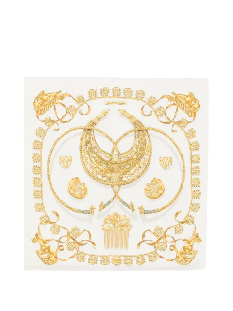 Hermès Pre-Owned 2010s Les Cavaliers d'Or scarf Neutrals HE450BZL
