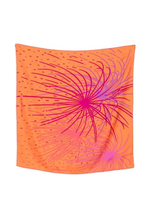 Hermès Pre-Owned 2010s Pluie d'Étincelles scarf Orange HE450BZJ
