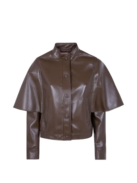 TWINSET cape-style button-up jacket Brown 262TP2050