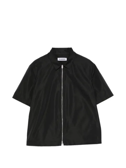 Jil Sander zip-up short-sleeve shirt Black J02DL0293J70237