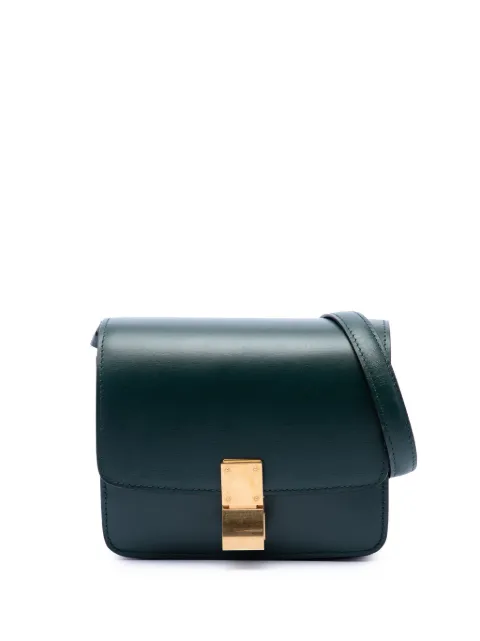 Celine Pre-Owned 2019 Small Calfskin Classic Box crossbody bag Green XAGXUZI84CQCTOYU