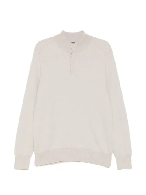 N.Peal half-button sweater Grey NPG108313T